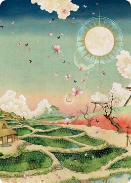 Plains (293) Art Card (79/81) card from Art Series: Kamigawa: Neon Dynasty