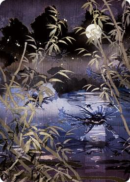 Swamp (297) Art Card 81 card from Art Series: Kamigawa: Neon Dynasty
