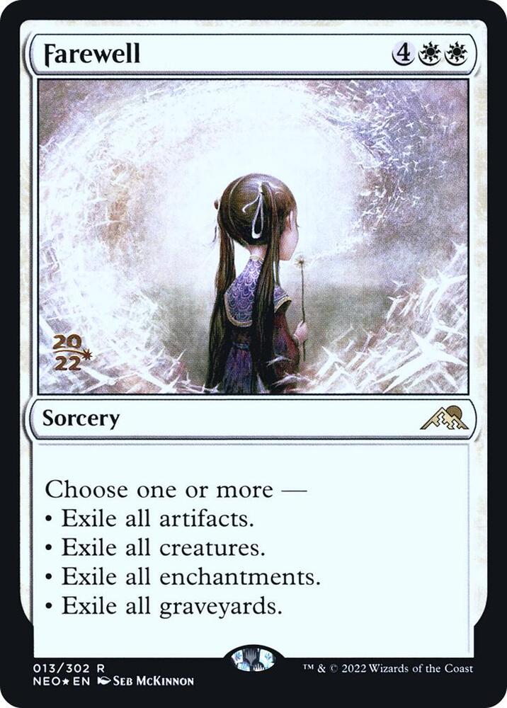 Farewell 13 card from Prerelease Cards