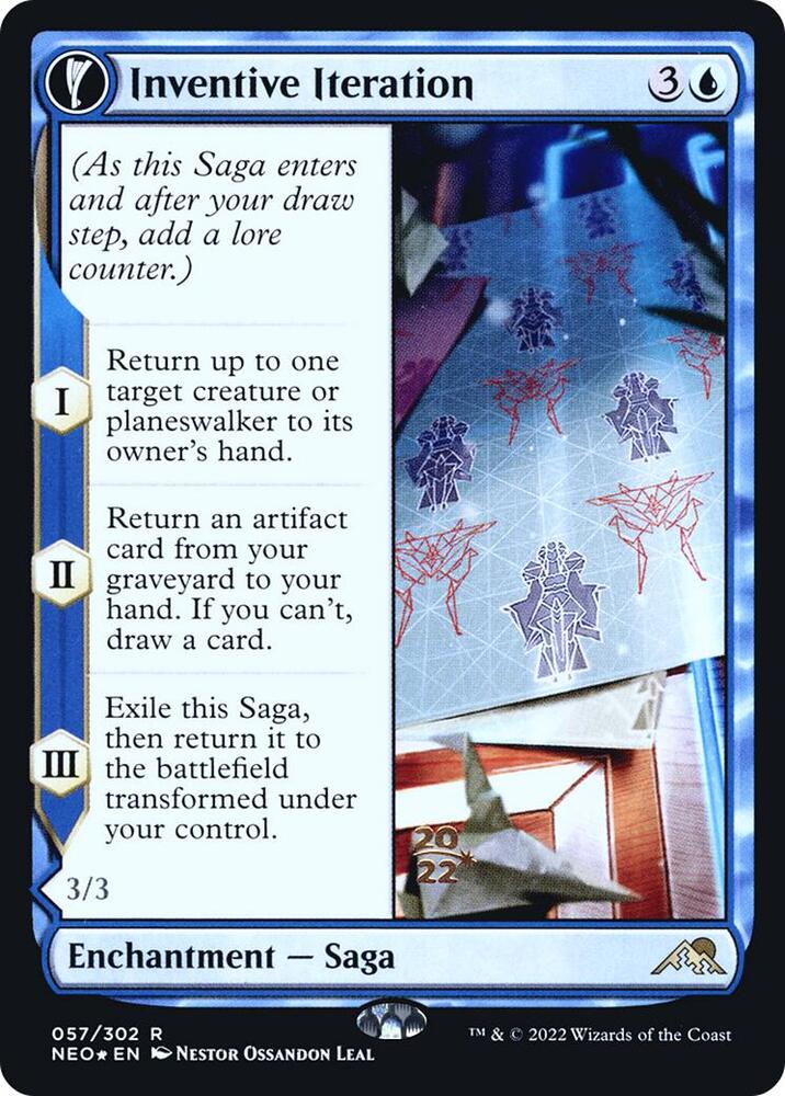 Inventive Iteration 57 card from Prerelease Cards