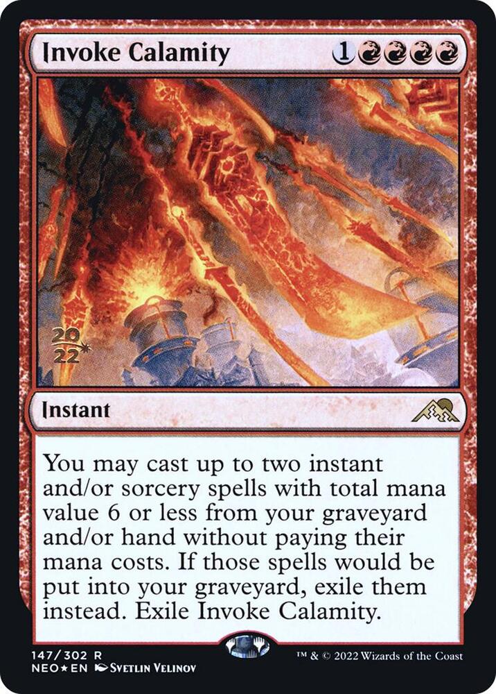 Invoke Calamity 147 card from Prerelease Cards