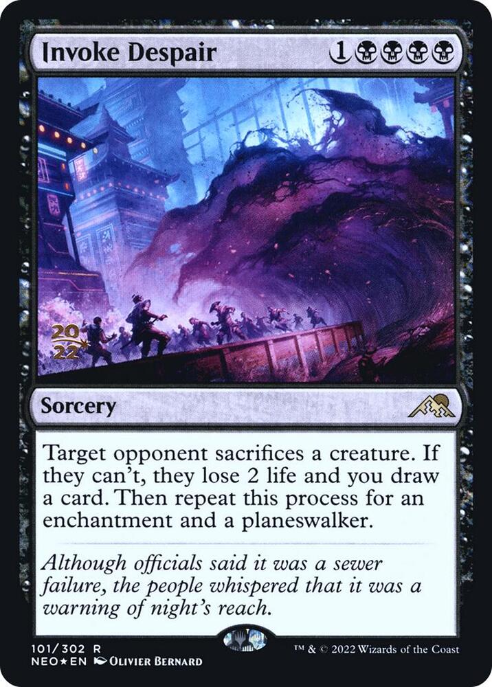 Invoke Despair 101 card from Prerelease Cards