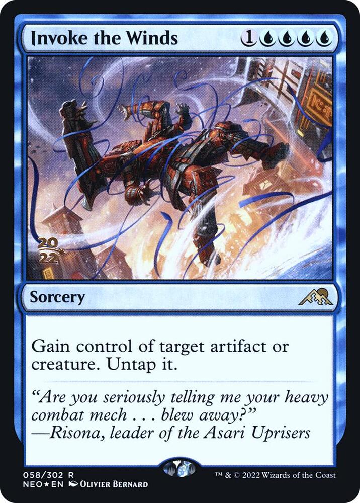 Invoke the Winds 58 card from Prerelease Cards
