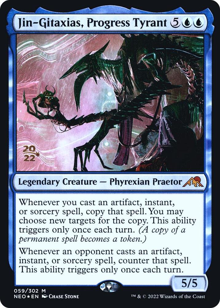 Jin-Gitaxias, Progress Tyrant 59 card from Prerelease Cards