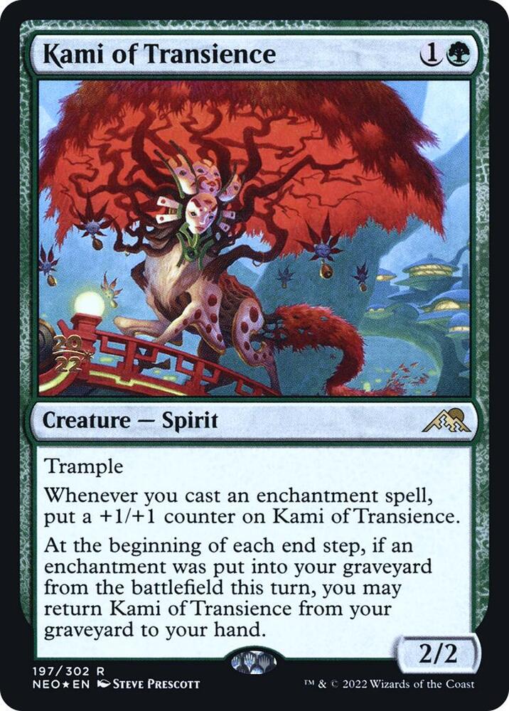 Kami of Transience 197 card from Prerelease Cards