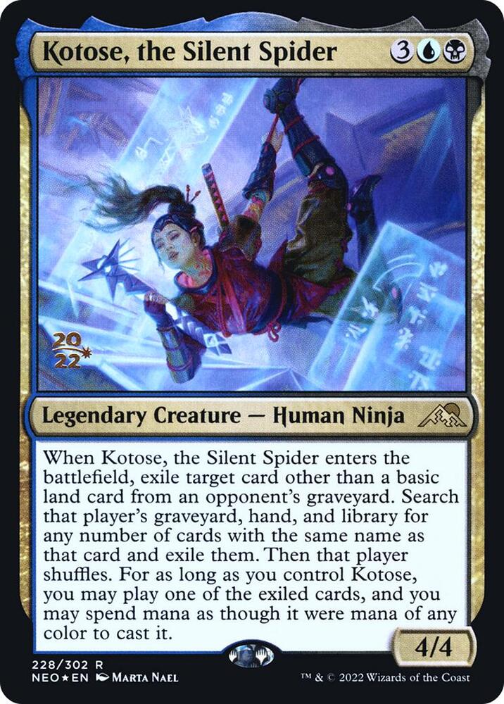 Kotose, the Silent Spider 228 card from Prerelease Cards