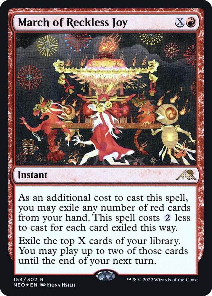 March of Reckless Joy 154 card from Prerelease Cards