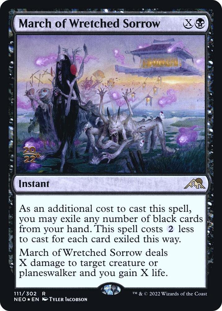 March of Wretched Sorrow 111 card from Prerelease Cards