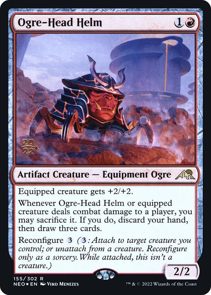 Ogre-Head Helm 155 card from Prerelease Cards