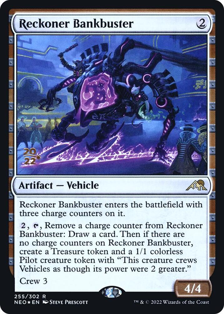 Reckoner Bankbuster 255 card from Prerelease Cards