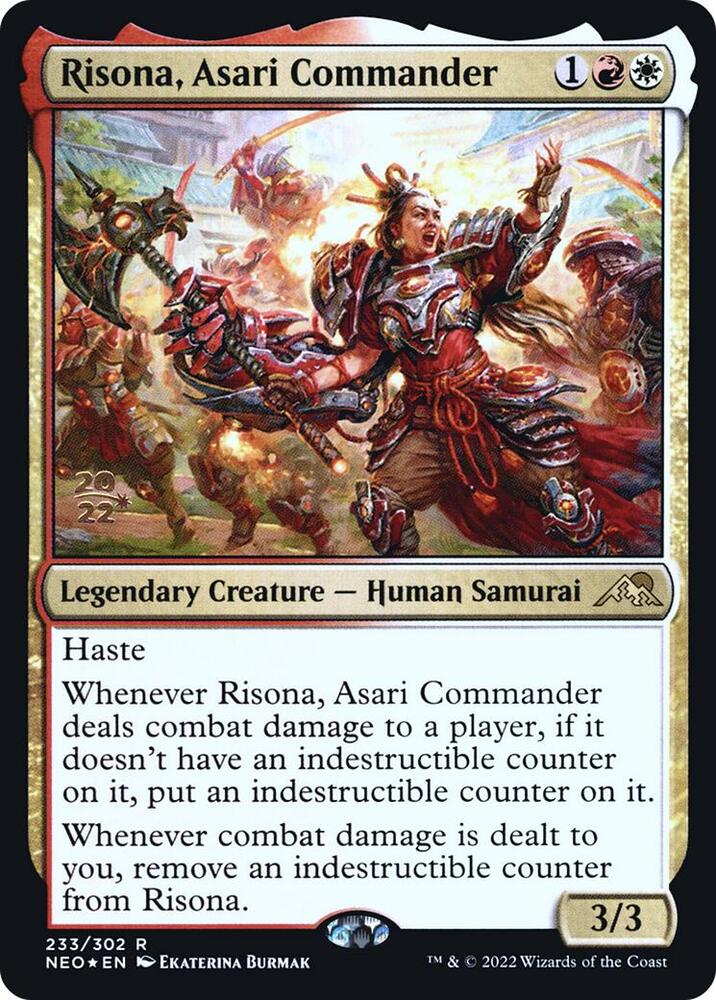Risona, Asari Commander 233 card from Prerelease Cards