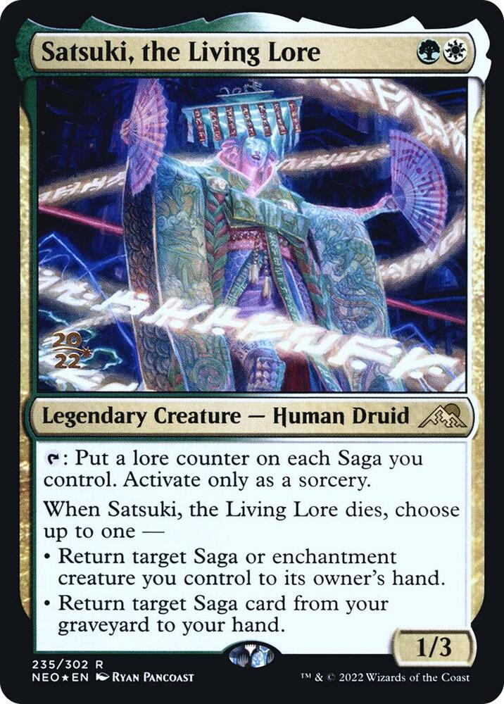 Satsuki, the Living Lore 235 card from Prerelease Cards