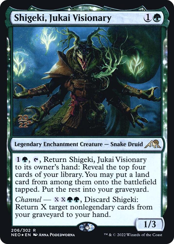 Shigeki, Jukai Visionary 206 card from Prerelease Cards