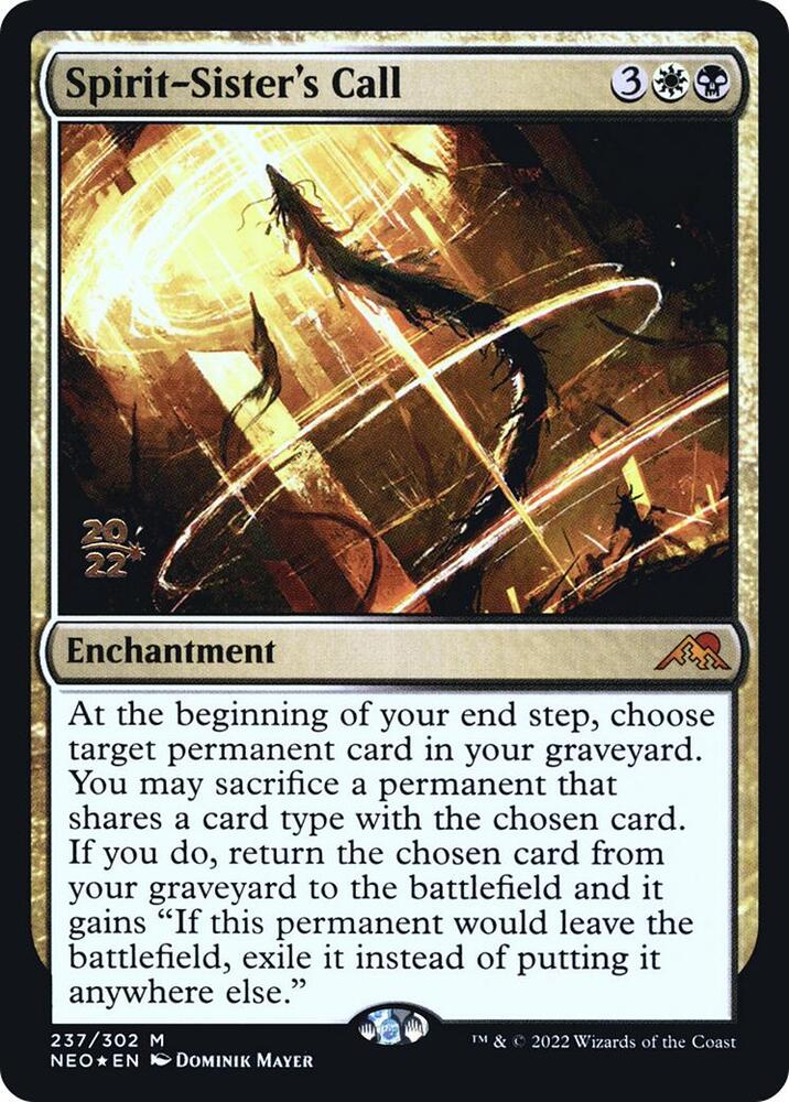 Spirit-Sister's Call 237 card from Prerelease Cards