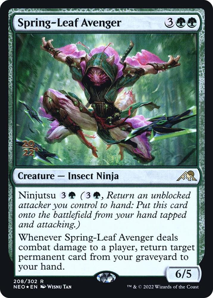 Spring-Leaf Avenger 208 card from Prerelease Cards