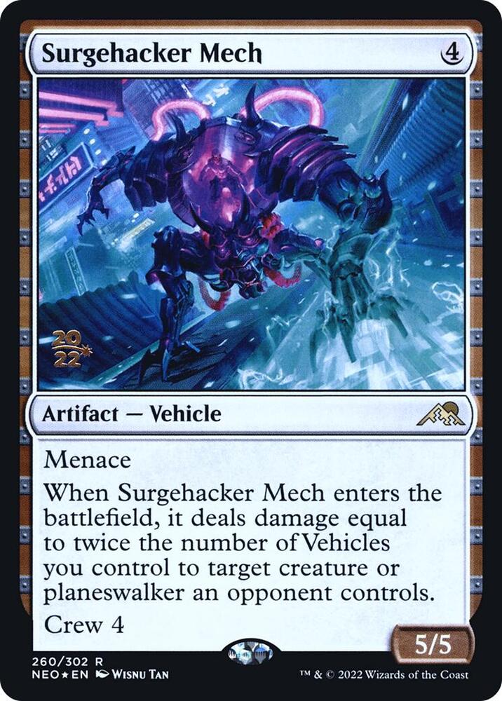 Surgehacker Mech 260 card from Prerelease Cards
