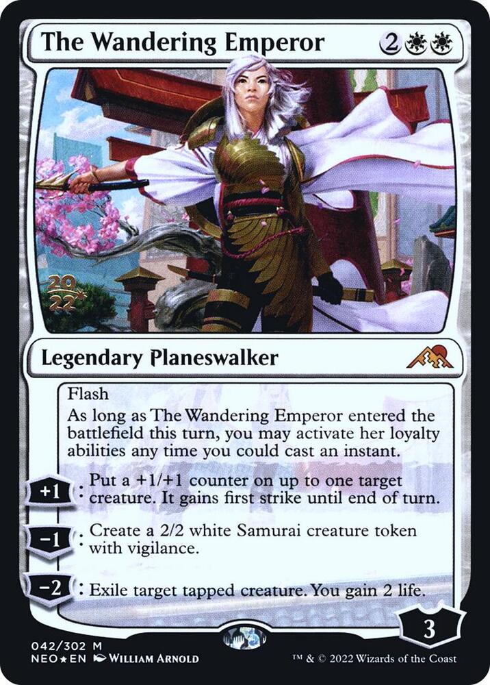The Wandering Emperor 42 card from Prerelease Cards