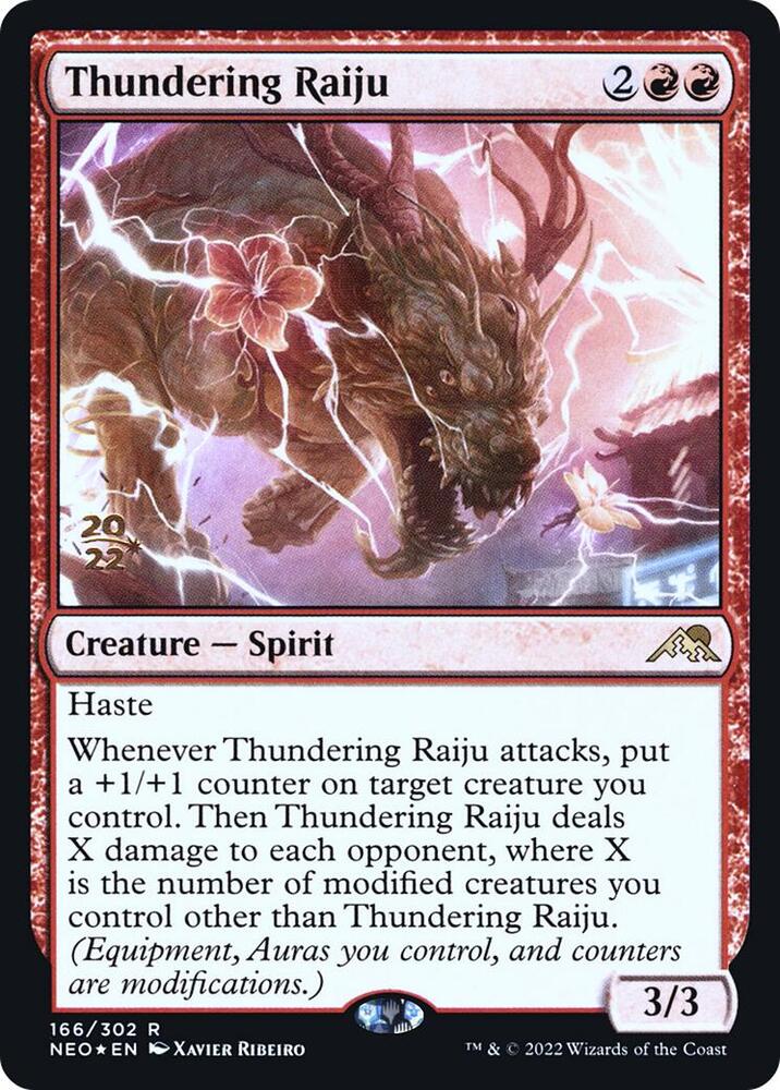 Thundering Raiju 166 card from Prerelease Cards