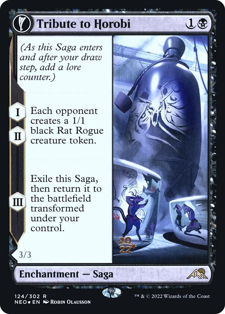 Tribute to Horobi 124 card from Prerelease Cards