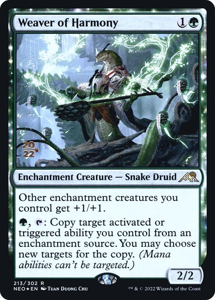 Weaver of Harmony 213 card from Prerelease Cards