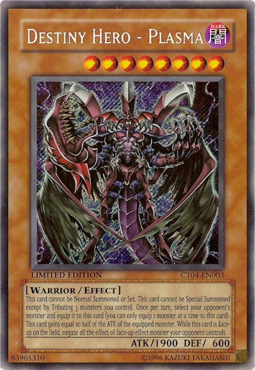 Destiny HERO - Plasma CT04-EN003 card from 2007 Collectors Tin