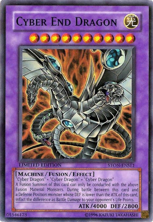 Cyber End Dragon STON-ENSE1 card from Strike of Neos