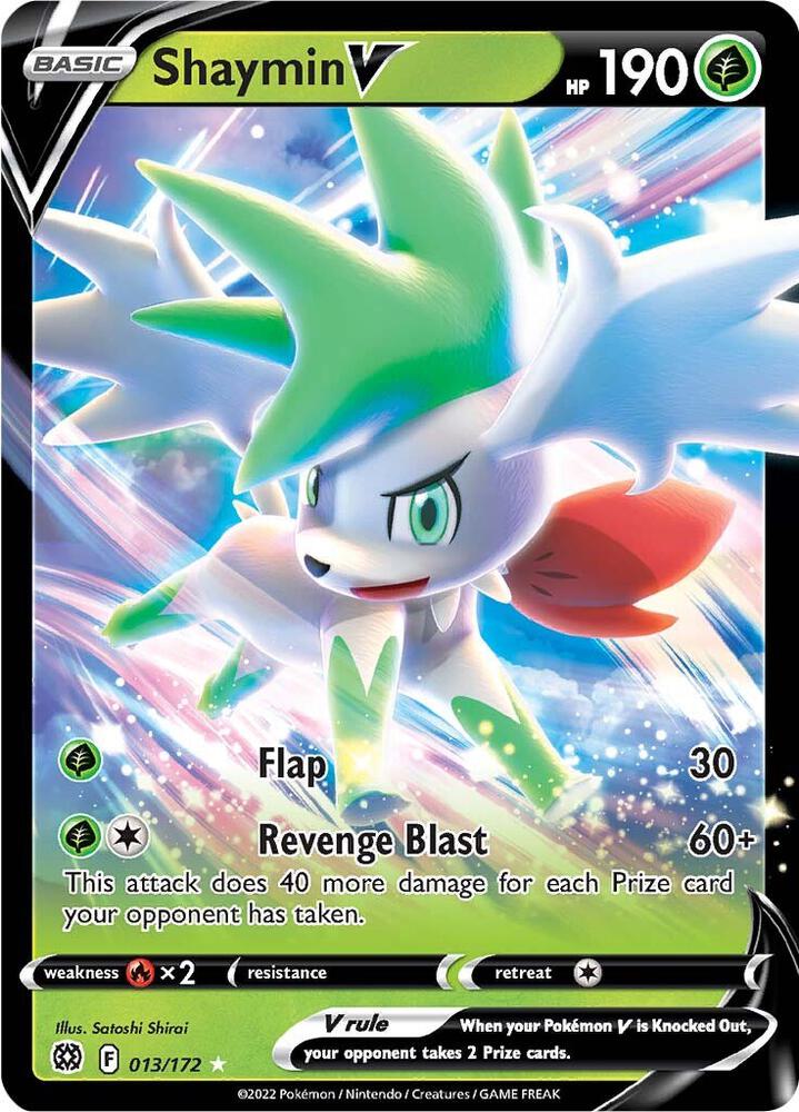 Shaymin V 013/172 card from SWSH09: Brilliant Stars