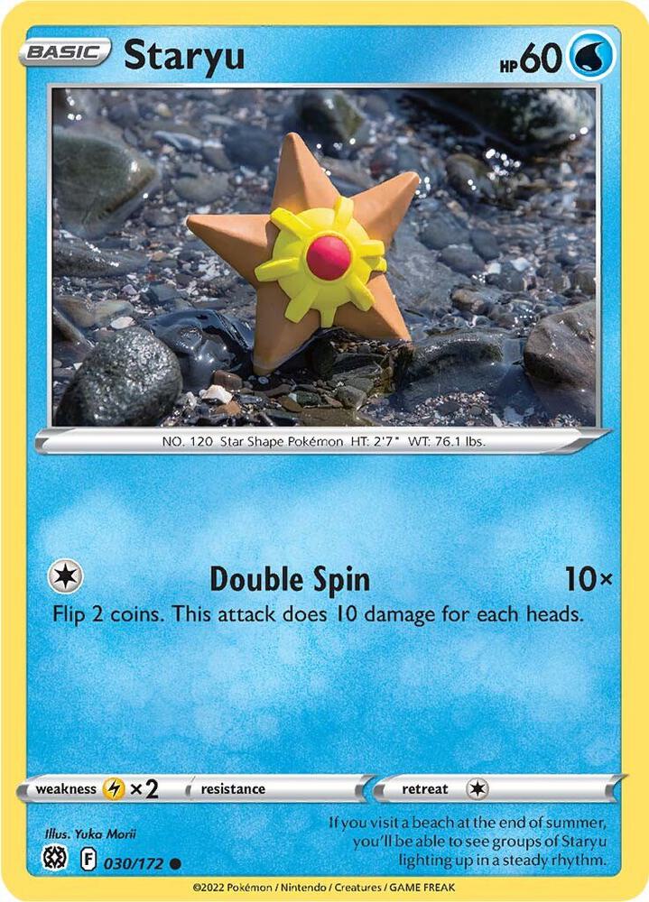 Staryu 030/172 card from SWSH09: Brilliant Stars