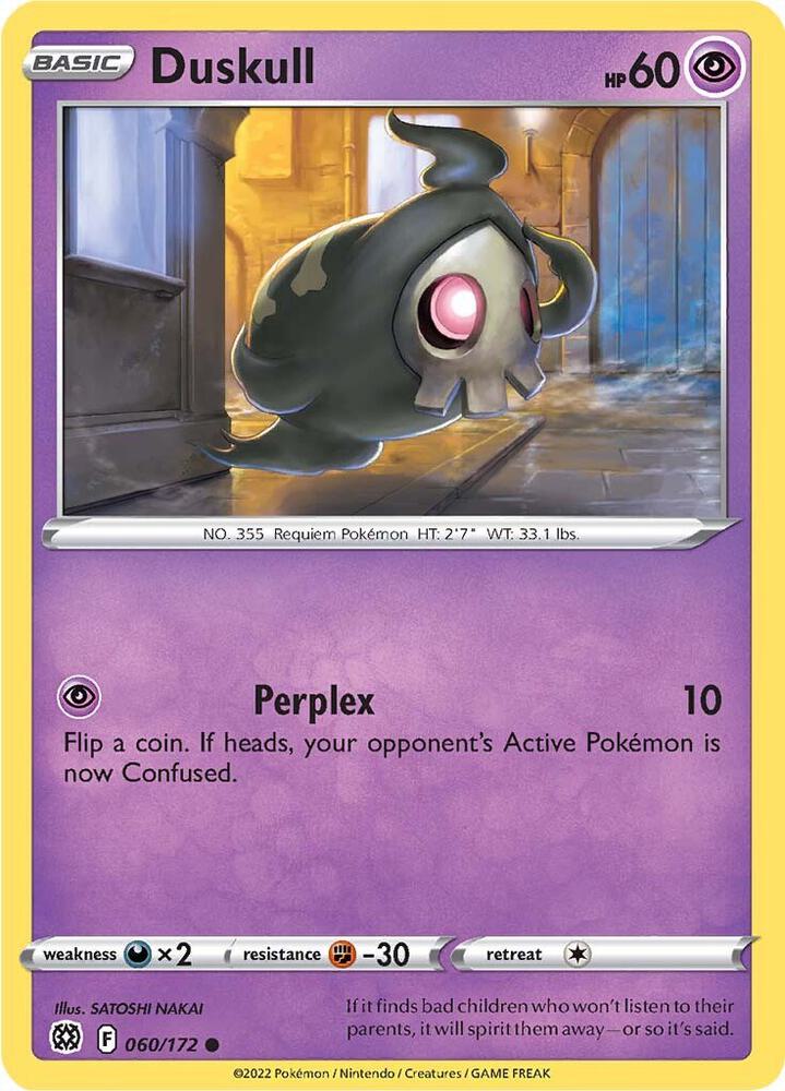 Duskull 060/172 card from SWSH09: Brilliant Stars