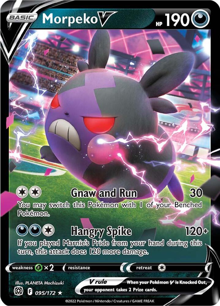 Morpeko V 095/172 card from SWSH09: Brilliant Stars