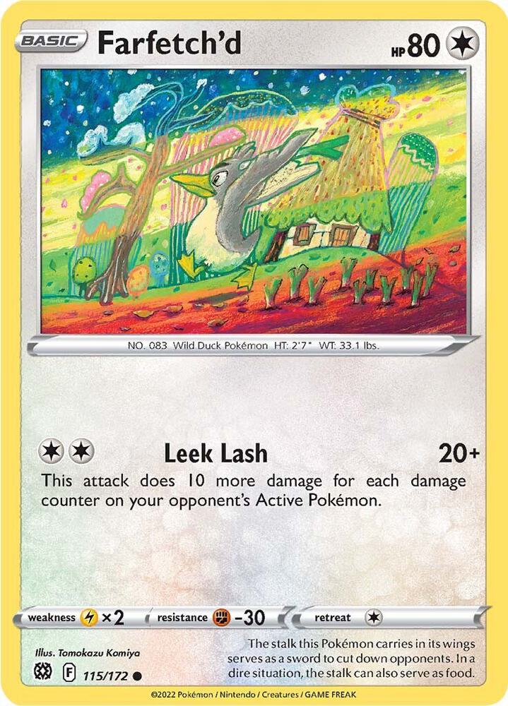 Farfetch'd 115/172 card from SWSH09: Brilliant Stars