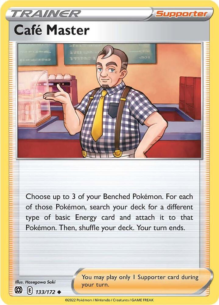 Cafe Master 133/172 card from SWSH09: Brilliant Stars