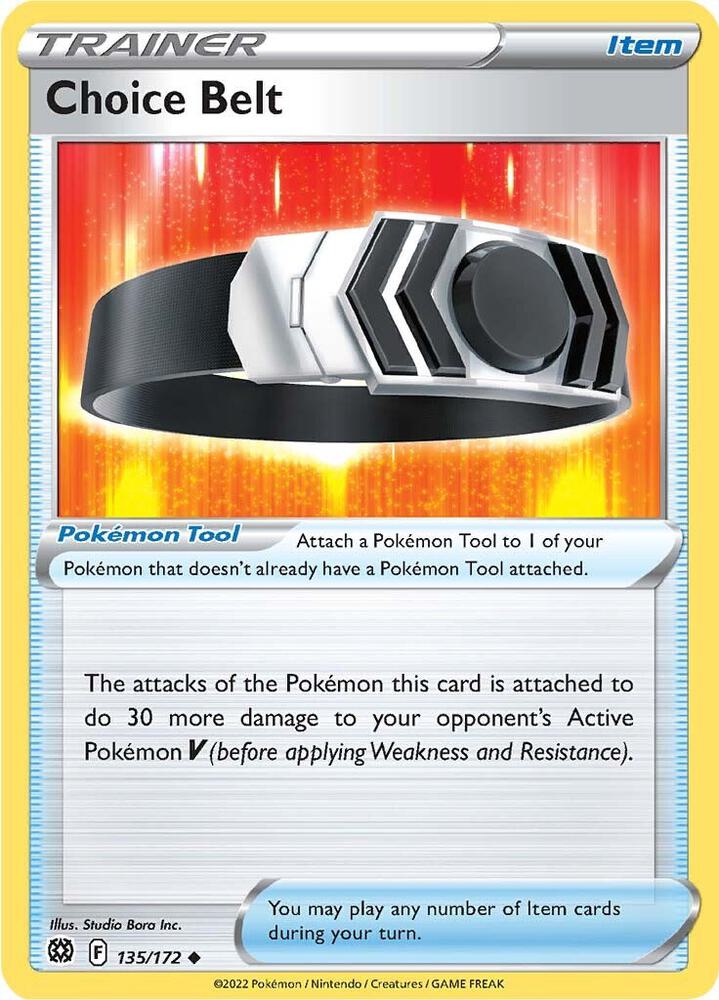 Choice Belt 135/172 card from SWSH09: Brilliant Stars