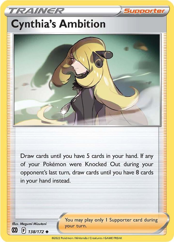Cynthia's Ambition 138/172 card from SWSH09: Brilliant Stars