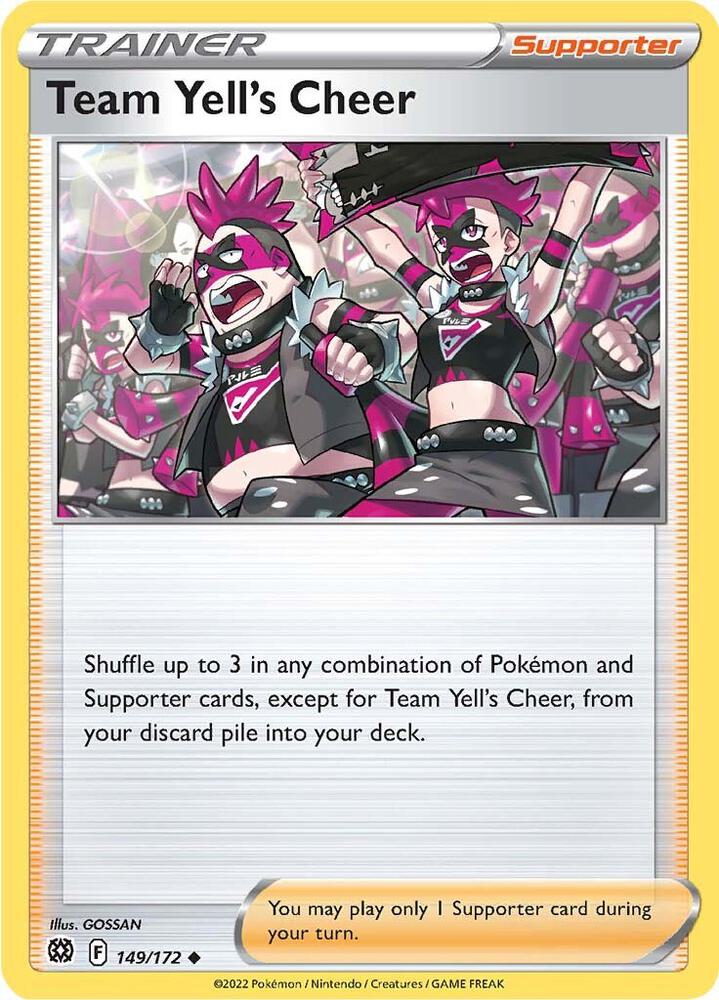 Team Yell's Cheer 149/172 card from SWSH09: Brilliant Stars