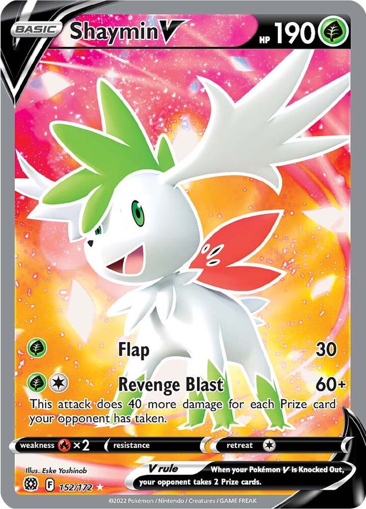 Shaymin V (Full Art) 152/172 card from SWSH09: Brilliant Stars
