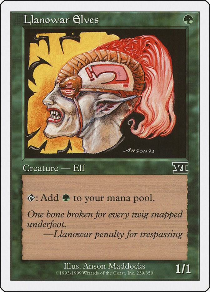 Llanowar Elves 239 card from Classic Sixth Edition