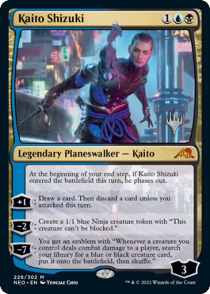 Kaito Shizuki 226 card from Promo Pack: Kamigawa: Neon Dynasty