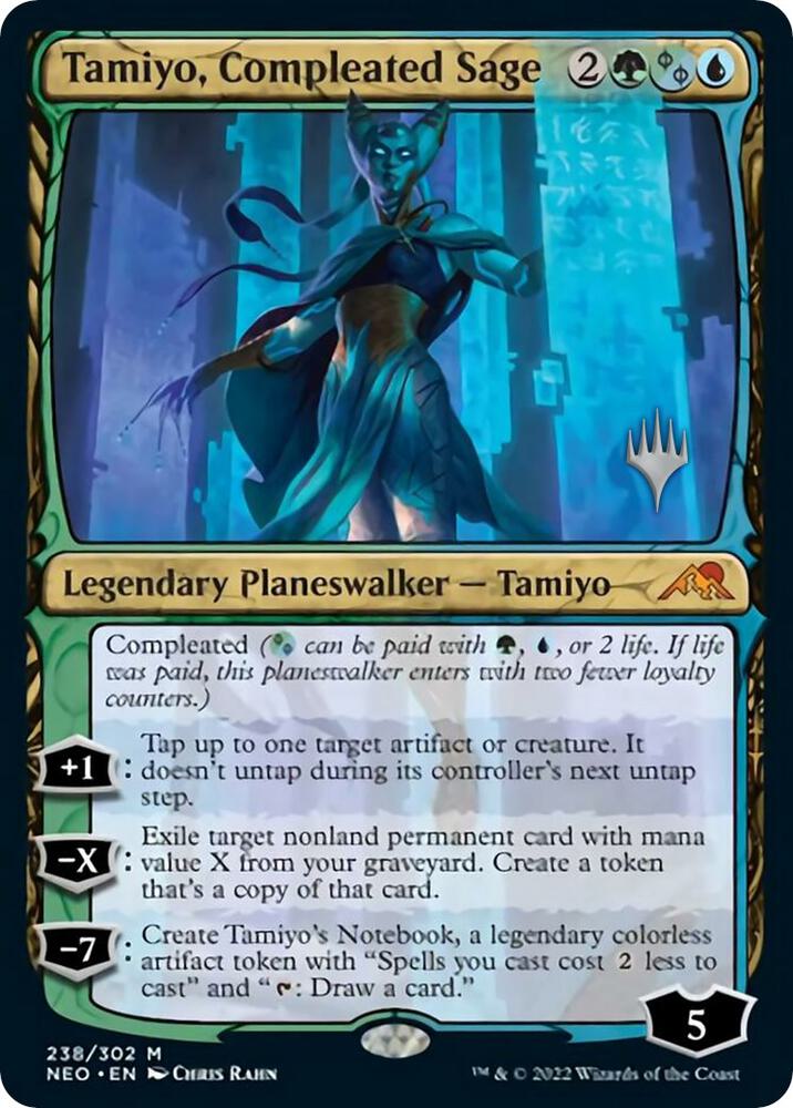 Tamiyo, Compleated Sage 238 card from Promo Pack: Kamigawa: Neon Dynasty