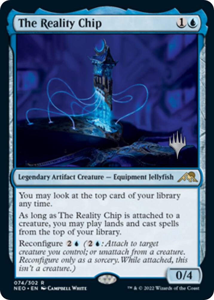 The Reality Chip 74 card from Promo Pack: Kamigawa: Neon Dynasty