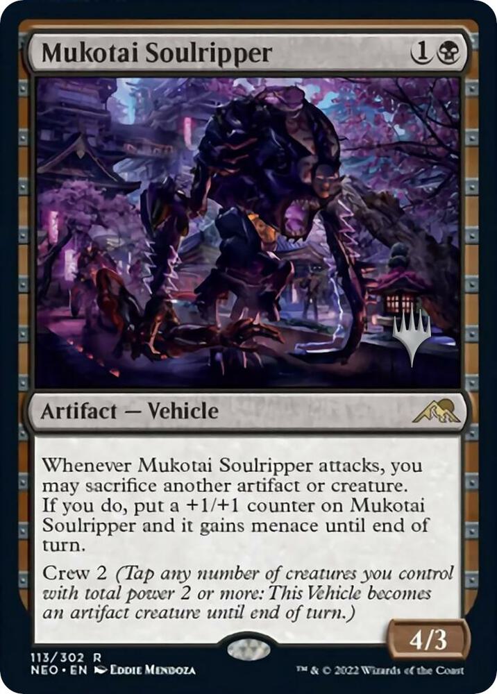 Mukotai Soulripper 113 card from Promo Pack: Kamigawa: Neon Dynasty