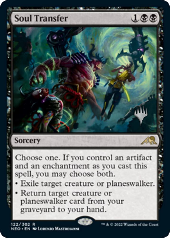 Soul Transfer 122 card from Promo Pack: Kamigawa: Neon Dynasty