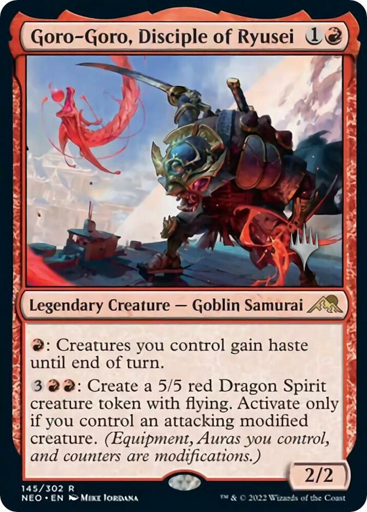 Goro-Goro, Disciple of Ryusei 145 card from Promo Pack: Kamigawa: Neon Dynasty