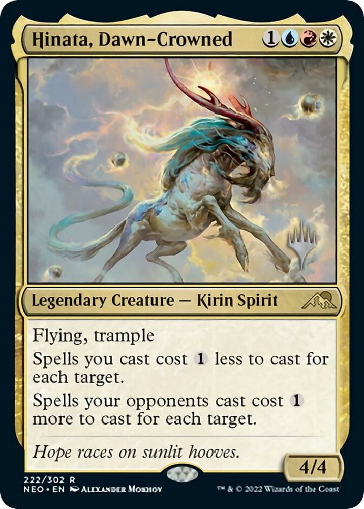 Hinata, Dawn-Crowned 222 card from Promo Pack: Kamigawa: Neon Dynasty