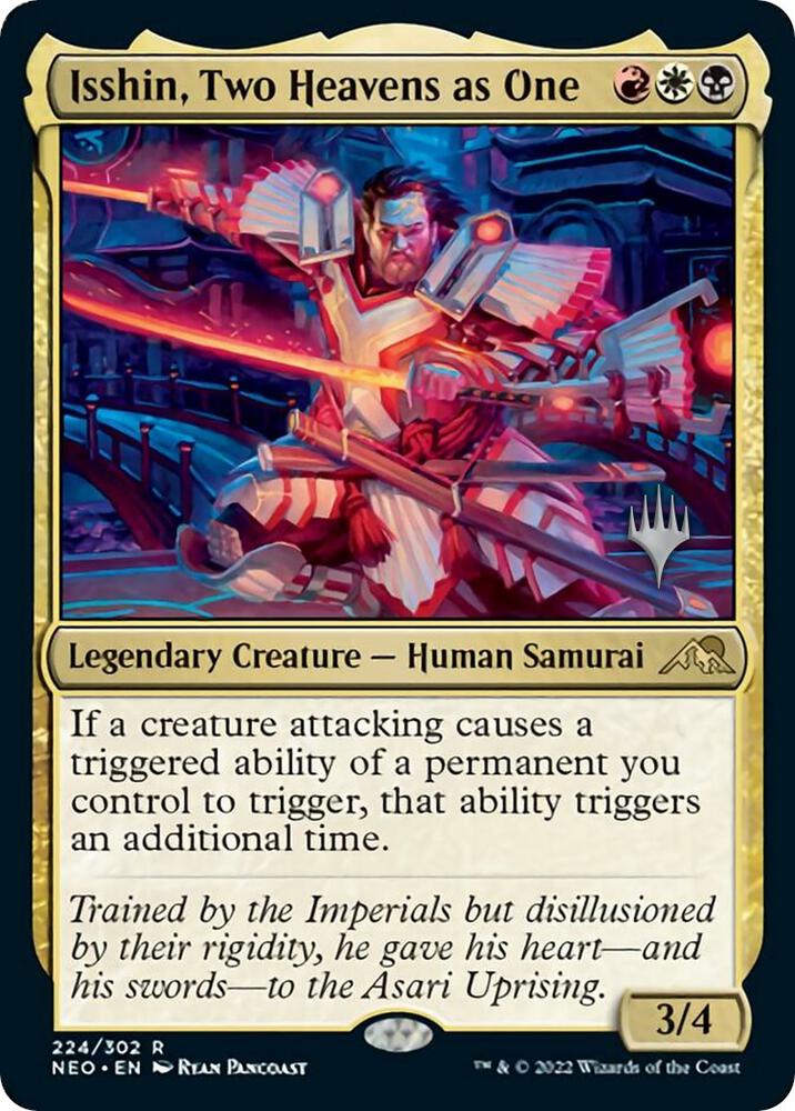 Isshin, Two Heavens as One 224 card from Promo Pack: Kamigawa: Neon Dynasty