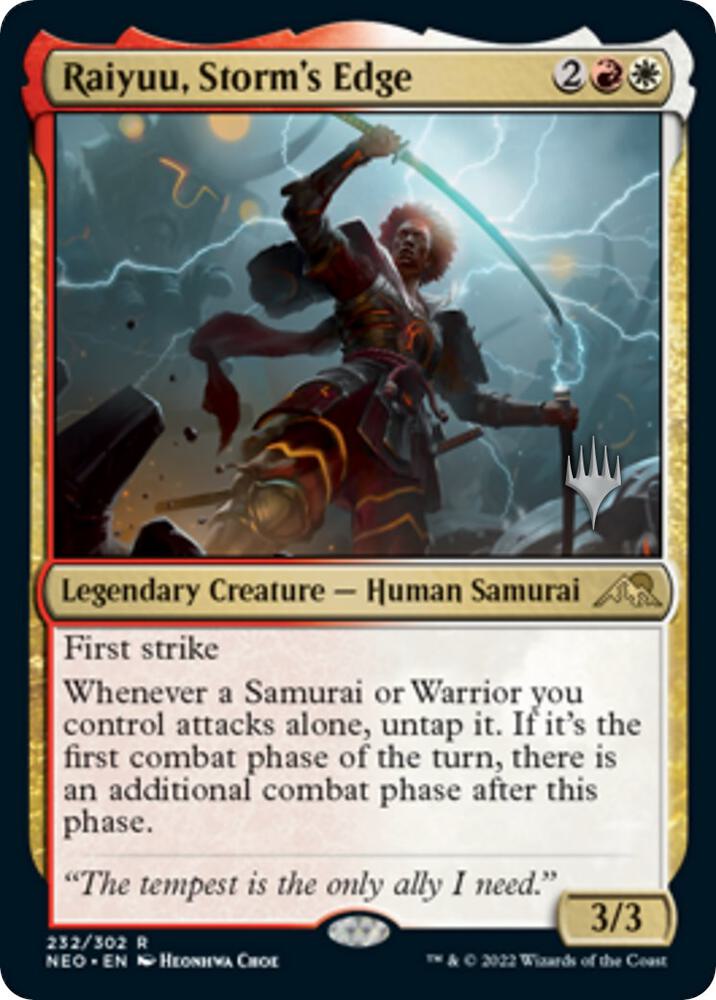 Raiyuu, Storm's Edge 232 card from Promo Pack: Kamigawa: Neon Dynasty
