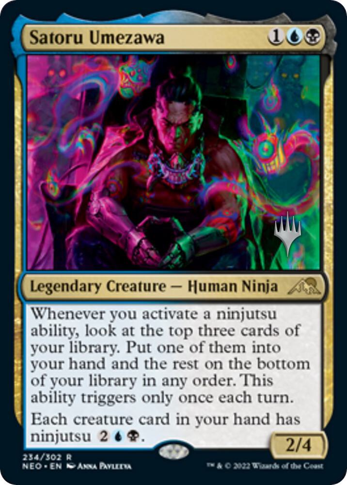 Satoru Umezawa 234 card from Promo Pack: Kamigawa: Neon Dynasty