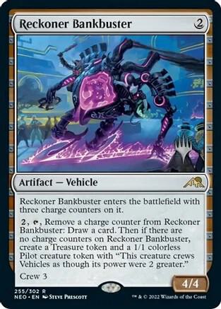 Reckoner Bankbuster 255 card from Promo Pack: Kamigawa: Neon Dynasty