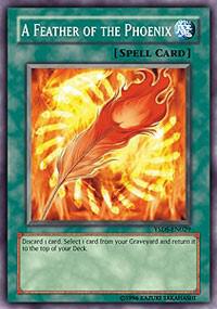 A Feather of the Phoenix YSDS-EN029 card from Starter Deck: Syrus Truesdale