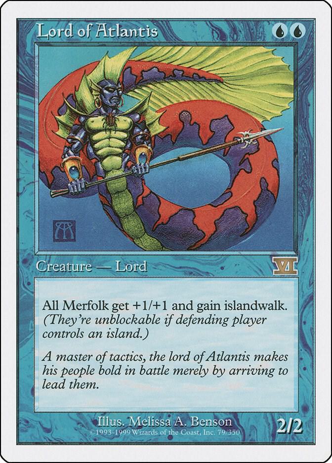 Lord of Atlantis 79 card from Classic Sixth Edition